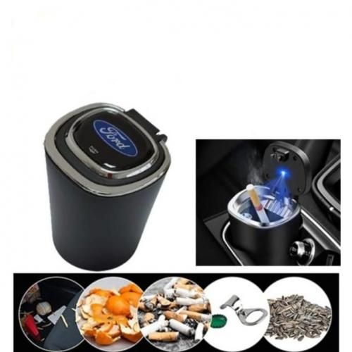 Cendrier LED pour voiture conteneur de stockage de pièces de monnaie avec Ford