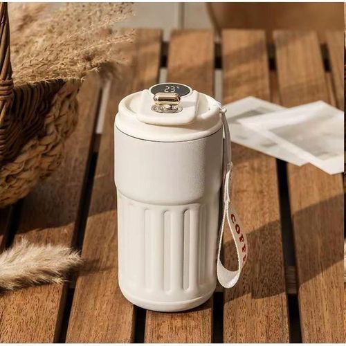 Tasse à Café Isotherme 'ààml en acier inoxydable – Thermos Intelligent avec Affichage Température LED – Bouteille d’Eau Portable Anti-Fuite pour Bureau, Voyage et Sport