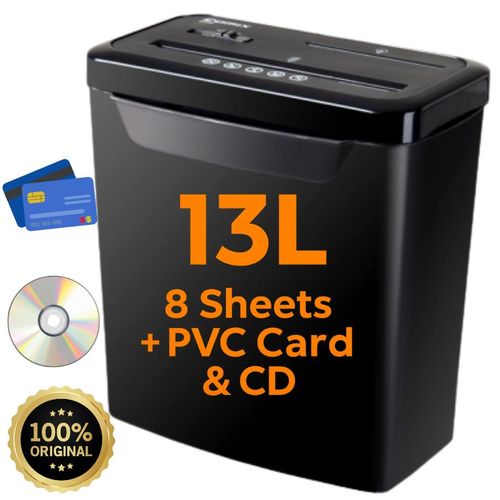 Destructeur de Papier 13L – Coupe 8 Feuilles à la fois S340