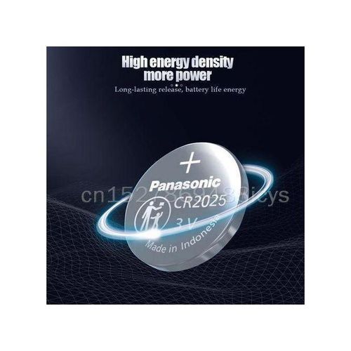 Panasonic Piles boutons originales, CR 2025, 3V, Lithium, pour montre, calculatrice, balance de poids