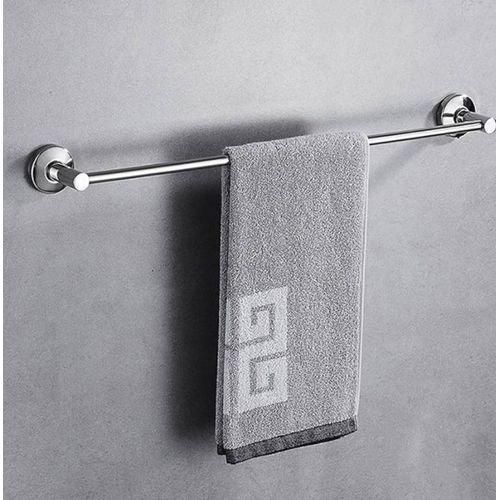 Porte serviette argenté pour salle de bain inox