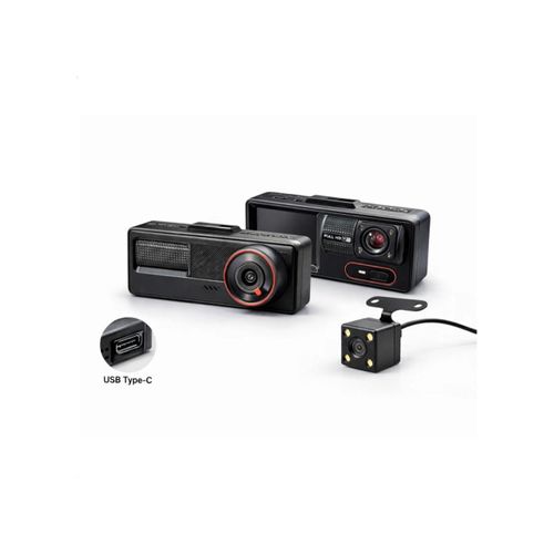 Dashcam Voiture 3 Caméras Full HD 1080P WiFi – Avant, Intérieur et Arrière