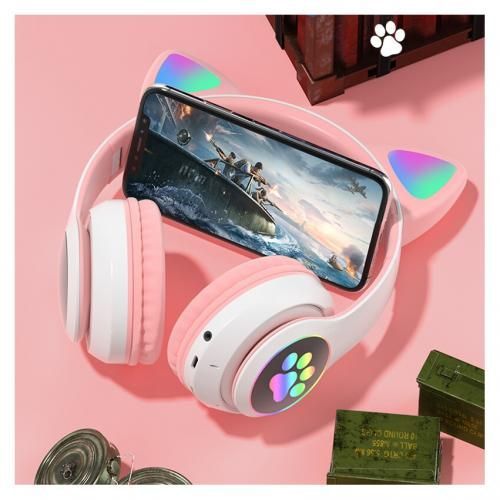 Écouteurs Bluetooth5.0 Pour Chat Music Headset Cat Ear Headphones Wireless