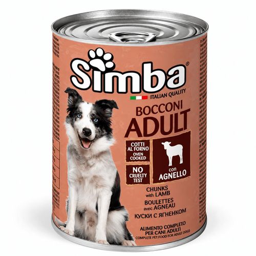 Bocconi Adult pour Chien Adulte à l’Agneau – Aliment Humide Complet – 415 g