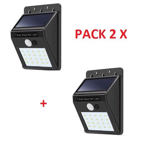 2 pcs lampes LED solaire avec détecteur de mouvement Solar sensor lampe