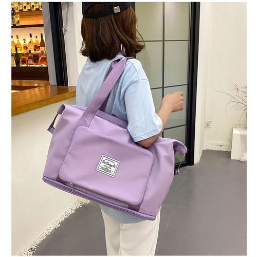 حقيبة كتف ويد أنيقة لسفر والانشطة الخارجية- حقيبة سفر قابلة للطي خفيفة الوزن مقاومة للماء