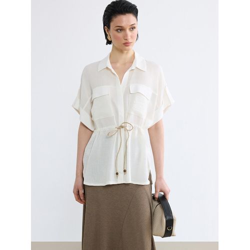 Chemise Dobby Femme