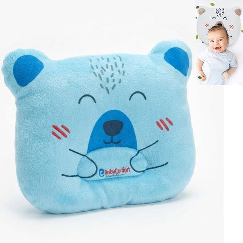 Coussin Oreiller Ergonomique pour Bébé 3 Mois+ – 100% Coton – Doux et Confortable