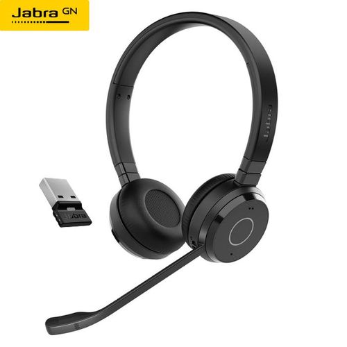 Evolve 65 TE Casque Bluetooth Sans Fil - Micro Anti-Bruit - Compatible PC & Smartphone