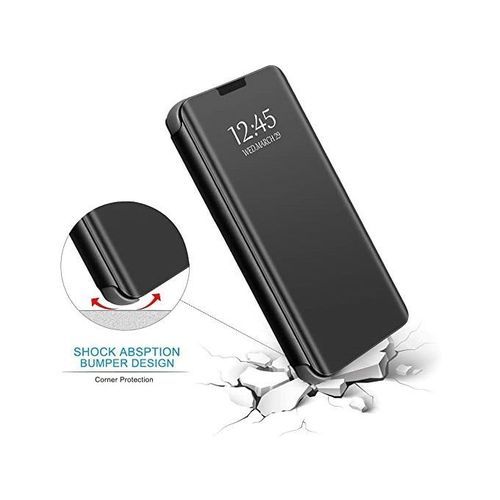 Huawei Nova7i Plating Mirror Leather Case - Black