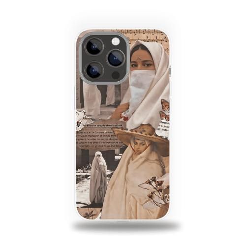 Femme Drapee dans son Haik - Moroccan Tradition - Compatible avec 13 Pro Max