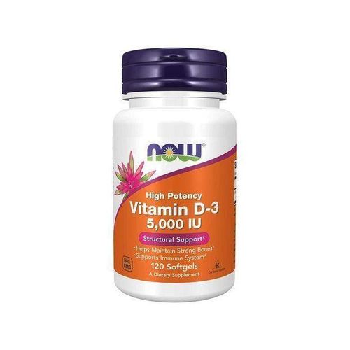 Vitamine D3 5000 UI 120 Softgels (120 Servings)