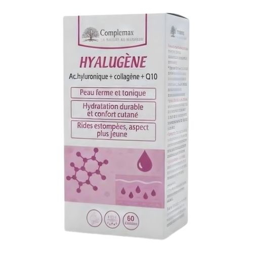 Acide Hyaluronique, Collagène, Coenzyme Q10 - Hydratation et jeunesse de la peau - 60 Gélules