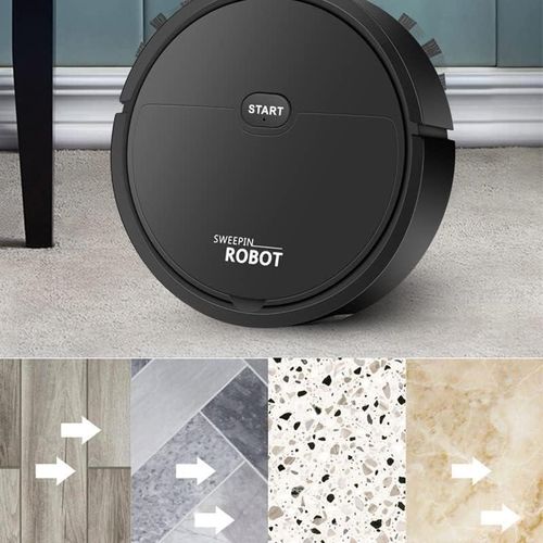 Aspirateur Robot Intelligent USB 3 en 1, Fonction de Balayage et de Nettoyage, Aspirateur Automatique pour Petits Appartements