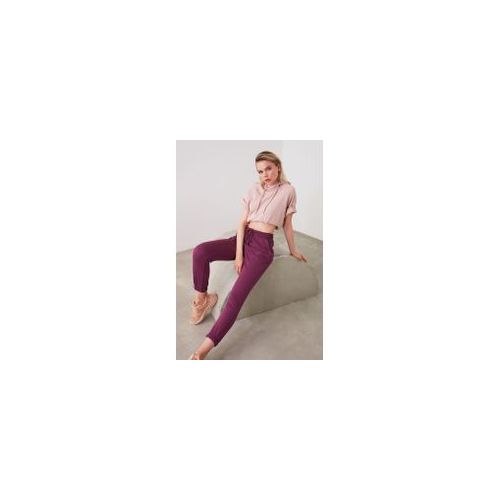 Purple Basic Jogger Knit Trousers TWOAW21EA0066