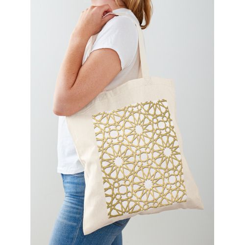 حقيبة يد قطن كلاسيكية بنمط مغربي إسلامي