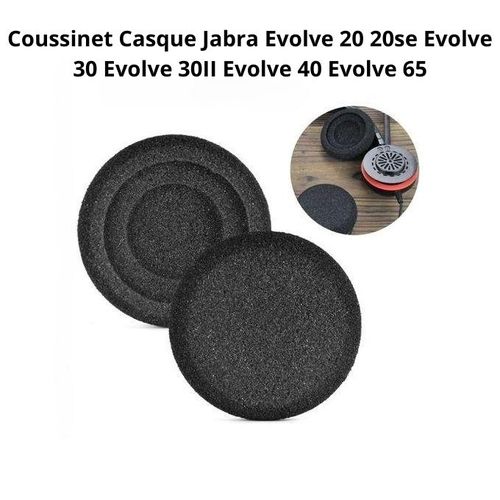 Coussinet Casque Jabra Evolve 20 20se Evolve 30 Evolve 30II Evolve 40 Evolve 65