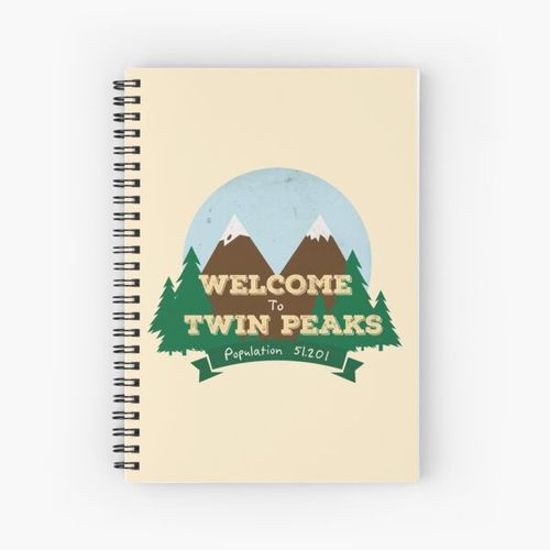 Welcome To Twin Peaks Spiral Notebook Bloc note