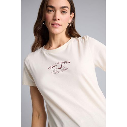 T-shirt en coton imprimé