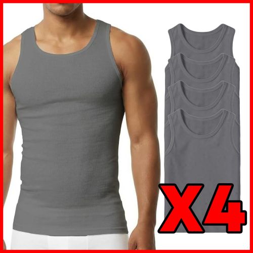 Pack De 4 Dbardeurs Homme Coton Bio Gris