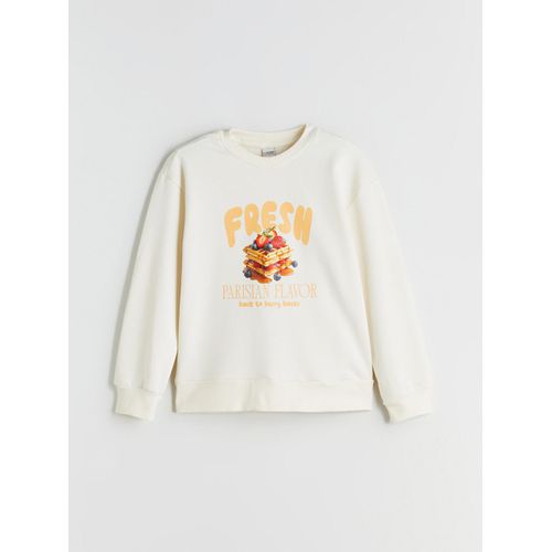 Crew Neck Printed Girl's Sweatshirt