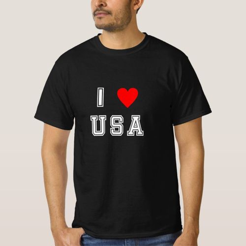 I Love Usa United States Country Proud American T-Shirt unique design - t shirt tres bon qualite