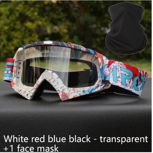 Lunettes de Moto, Lunettes de Moto Tout-Terrain de Haute Qualité, Lunettes de Course -Vent et -Poussière, Lunettes de Ski -Rayures, Lunettes de Sécurité Protectrices, Adaptées aux Hommes et aux Femmes, Monture en TPU, Verres en PC