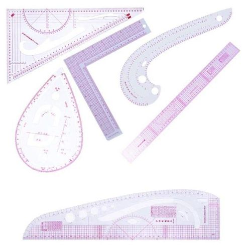 6PCS règles de courbe française pour tailleurs