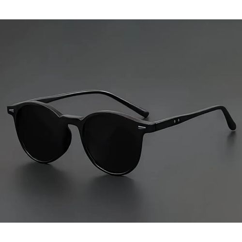 Lunettes de mode unisexe pour hommes et femme monture ronde noire