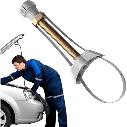 Clés à Filtre à Huile, 65 mm-130 mm, Outil de Retrait de Filtre à Huile Clé, Clé à Sangle Réglable pour Filtre, Filtre à Huile Clé à Sangle, Outil de Retrait de Filtre Universel pour Voiture Camion