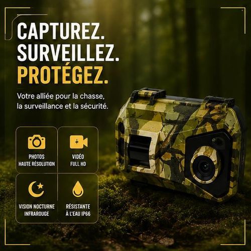 Caméra de Chasse Solaire 4G 48MP 4K – Vision Nocturne IR 940nm, Détection de Mouvement