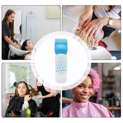 1 Bouteille de shampoing à dents Flacon de coloration pour soins des cheveux