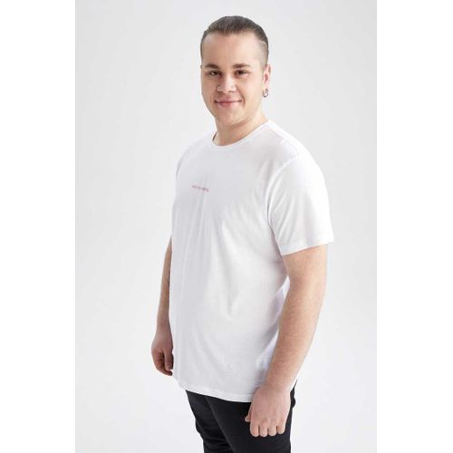 Homme Slim Manches Courtes T-Shirt - W6070AZ - White