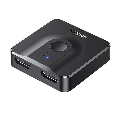 Commutateur HDMI 2 Ports pour Partager un Écran avec Deux Appareils – Sélection Facile par Bouton – Idéal pour Consoles PC et Lecteurs