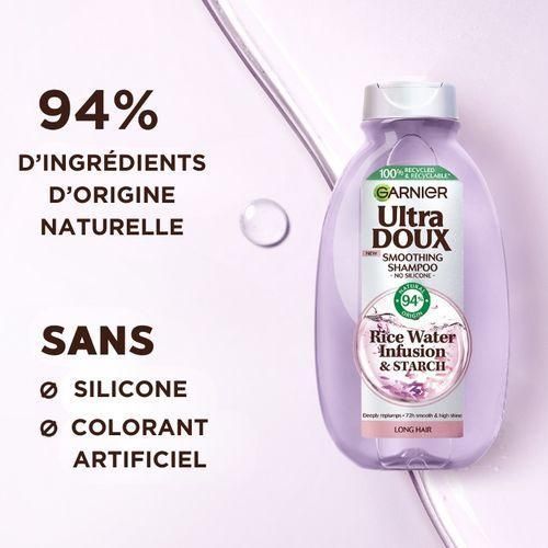 Garnier Ultra Doux Shampooing Infusion a l'Eau de Riz et l'Amidon 400ml