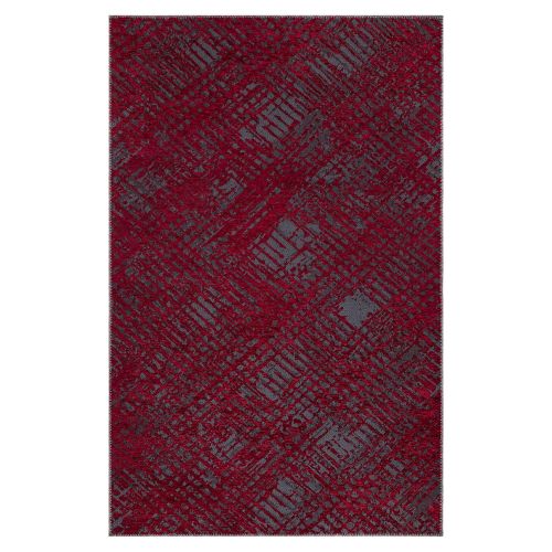 Tapis TEREMIDE RELIEF rouge, gris