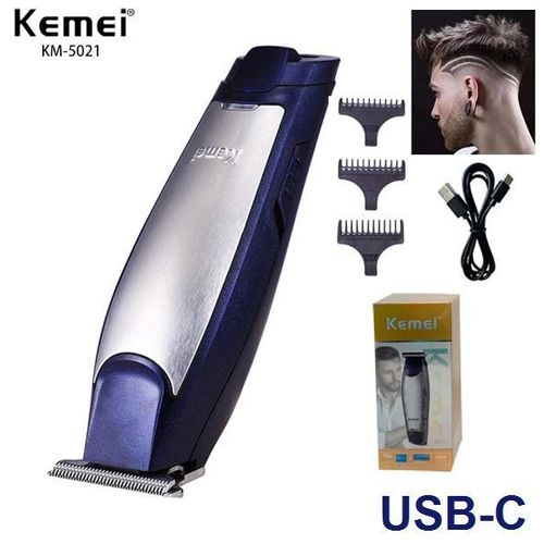 KM-5021 tondeuse à cheveux professionnel design ergonomique rechargeable USB-C
