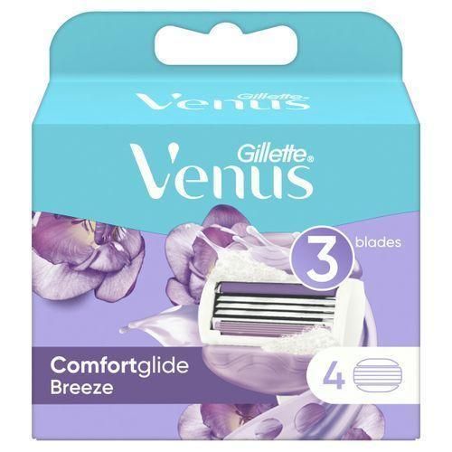 Venus ComfortGlide 4 pcs Breeze, 3 lames de rasage Comfort Glide Breeze.