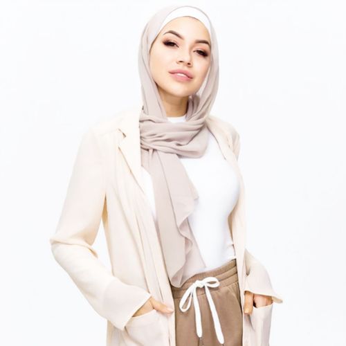 Chale hijab en mousseline