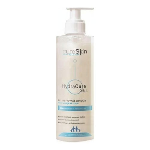 Gel Nettoyant Surgras HydraCure - Nettoyage Doux et Hydratant - Pour Visage et Corps - 400ml