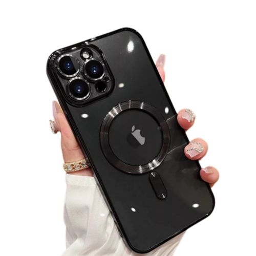 Pochette IPhone 14 Max MagSafe anti-collision Haut Qualité Noir