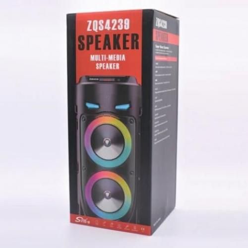ZQS 4239 Haut-Parleur Bluetooth Super Bass Portable Karaok Microphone