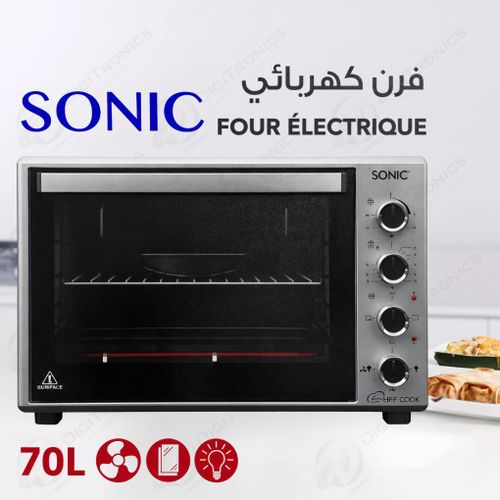 Four Électrique Chef Cook 70L 6 Fonctions, Chaleur Tournante & Double Vitrage, FE8523SC