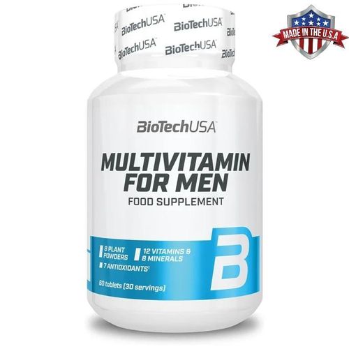 Multivitamines pour hommes Soutien complet pour les hommes actifs 38 ingrédients actifs Énergie, soutien immunitaire et musculaire Protection antioxydante, 60 comprimés