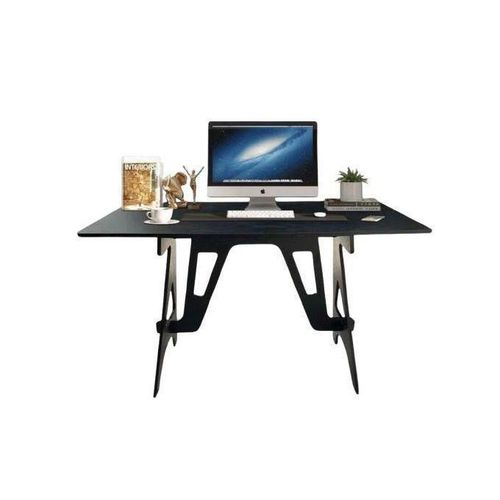 Bureau d'Ordinateur Moderne - Table de Travail et d'Étude Ergonomique - Design Élégant et Robuste - 120 x 60 x 80 cm - Noir