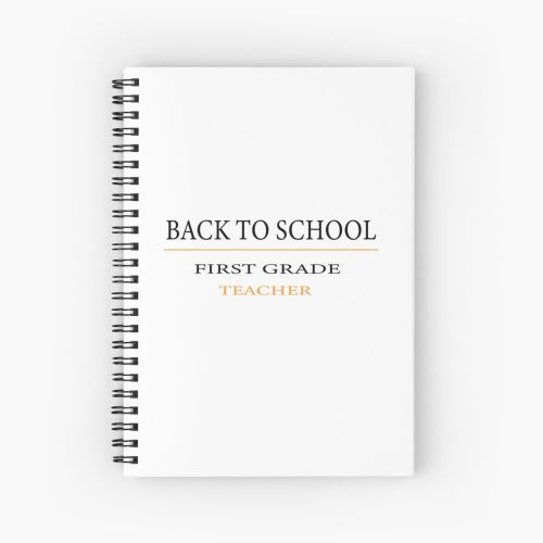 back to school first grade créée et vendue par modonline.Spiral Notebook Bloc note
