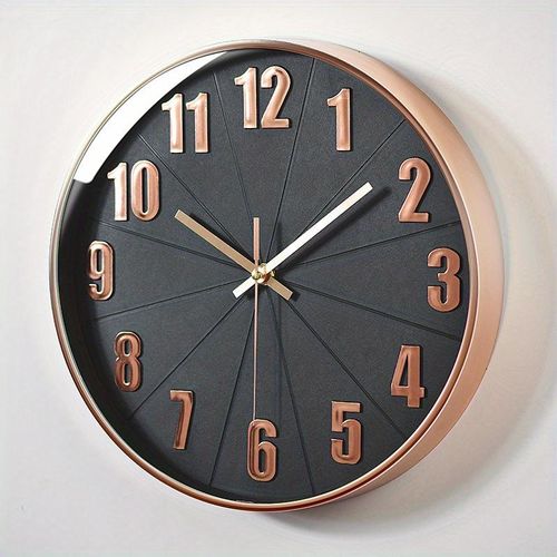 Horloge Murale Style Moderne Chiffres en 3D