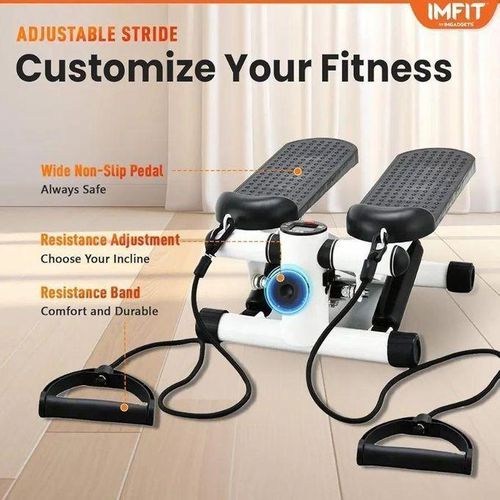 Stepper d'exercice IMFIT avec bandes de résistance pour un entraînement complet