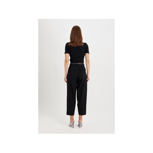 Pantalon Femme Coupe Carotte, Longueur Cheville, Avec Poches - C5290AX