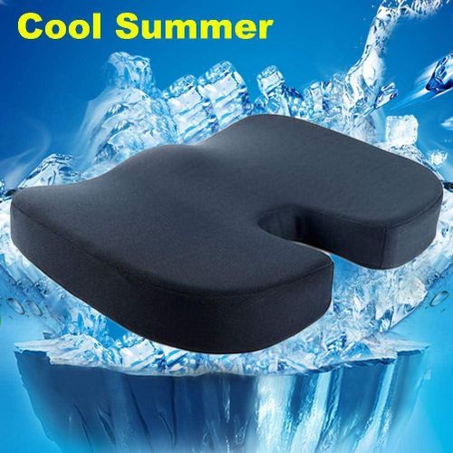 Coussin de confort, coussin de siège orthopédique en mousse à mémoire de forme pour le soulagement des douleurs du coccyx et du bas du dos, coussin de soulagement de la pression idéal comme chaise de bureau, coussin de fauteuil roulant